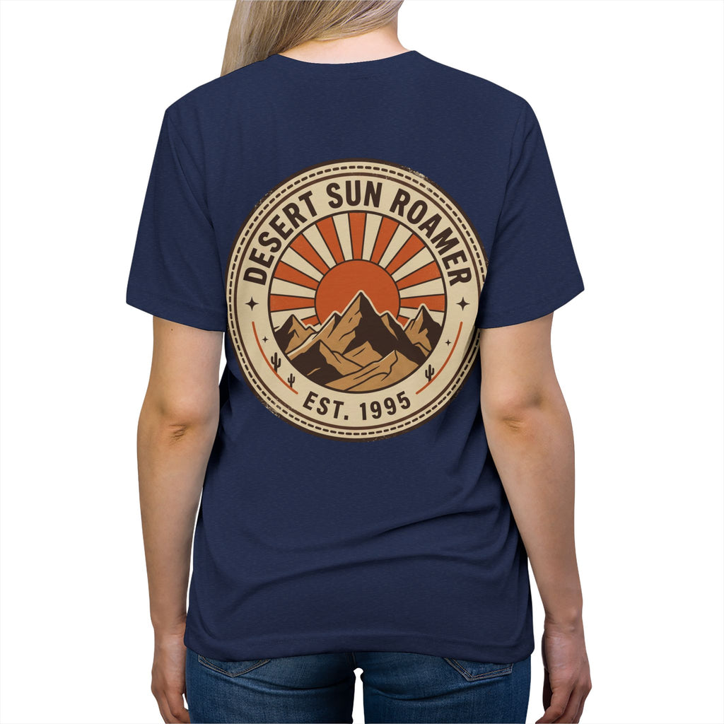 Desert Sun Roamer Tee — Vintage Mountain Sunset Graphic T‑Shirt